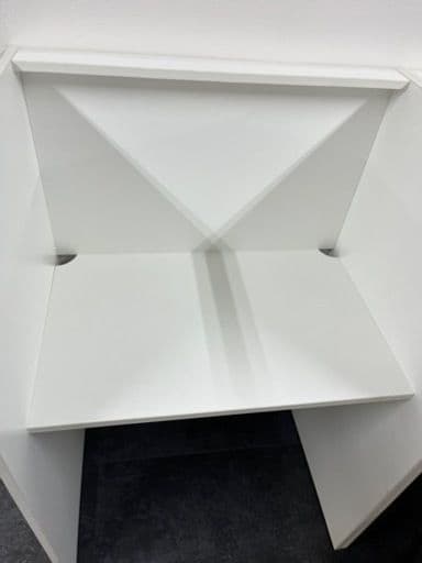 ホワイト L字型オープンデスク 8台セット