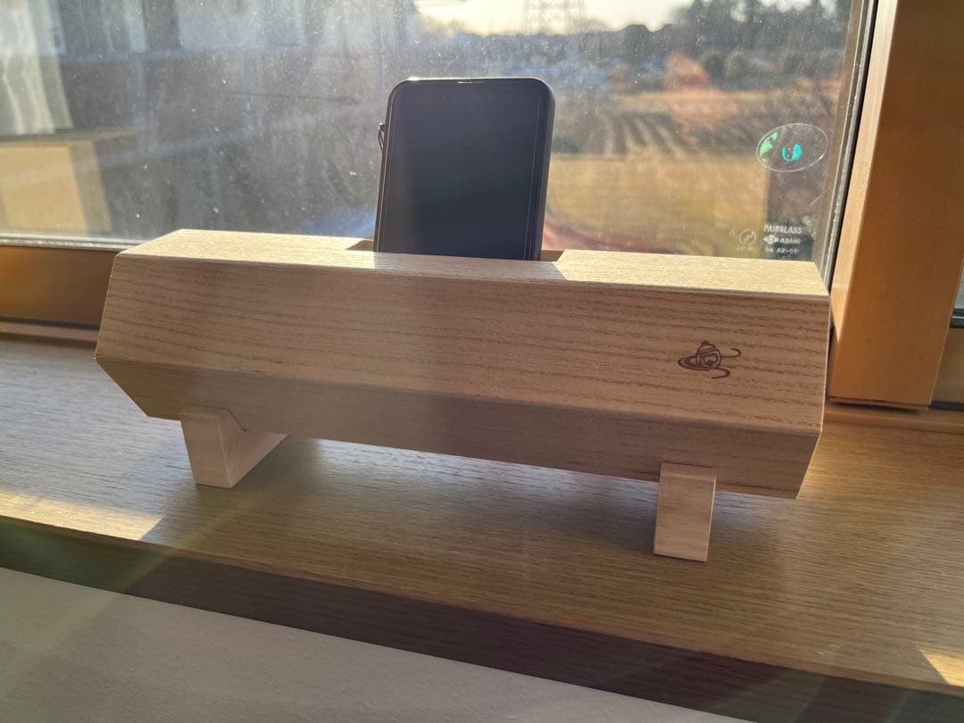 ［値下げしました］桐製 エコスピーカー スマホ スピーカー