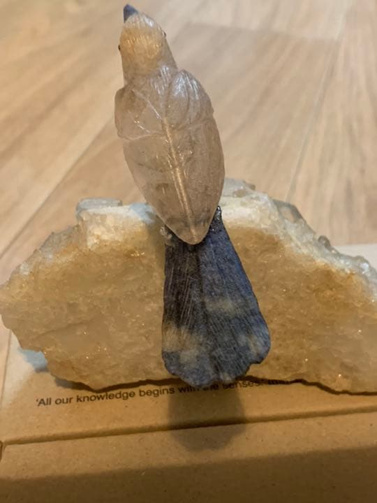 南米産　天然石　水晶　小鳥