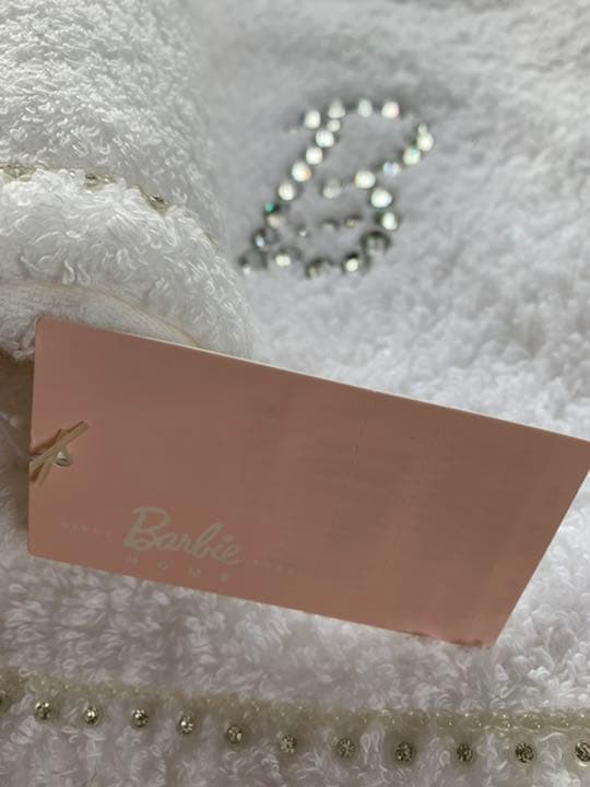 Barbie バービー　ラインストーン　バスタオル　フェイスタオル