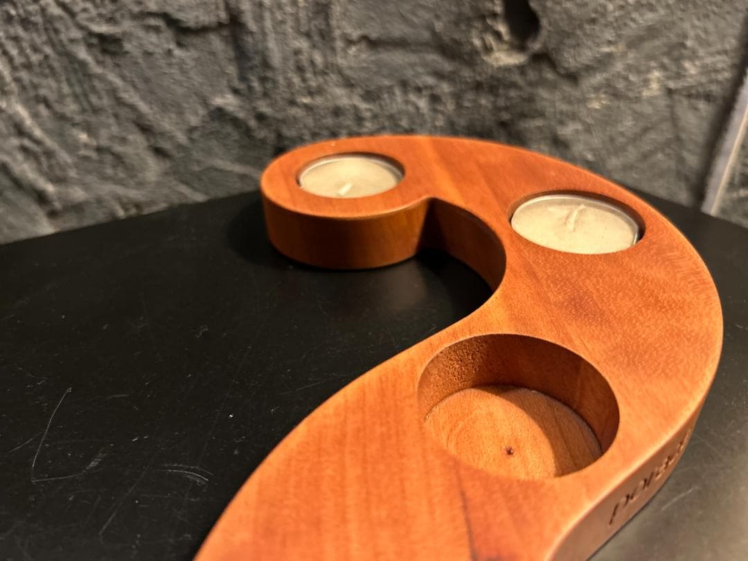 ⚫︎非売品⚫︎ porada / ポラダ　木製キャンドルホルダー
