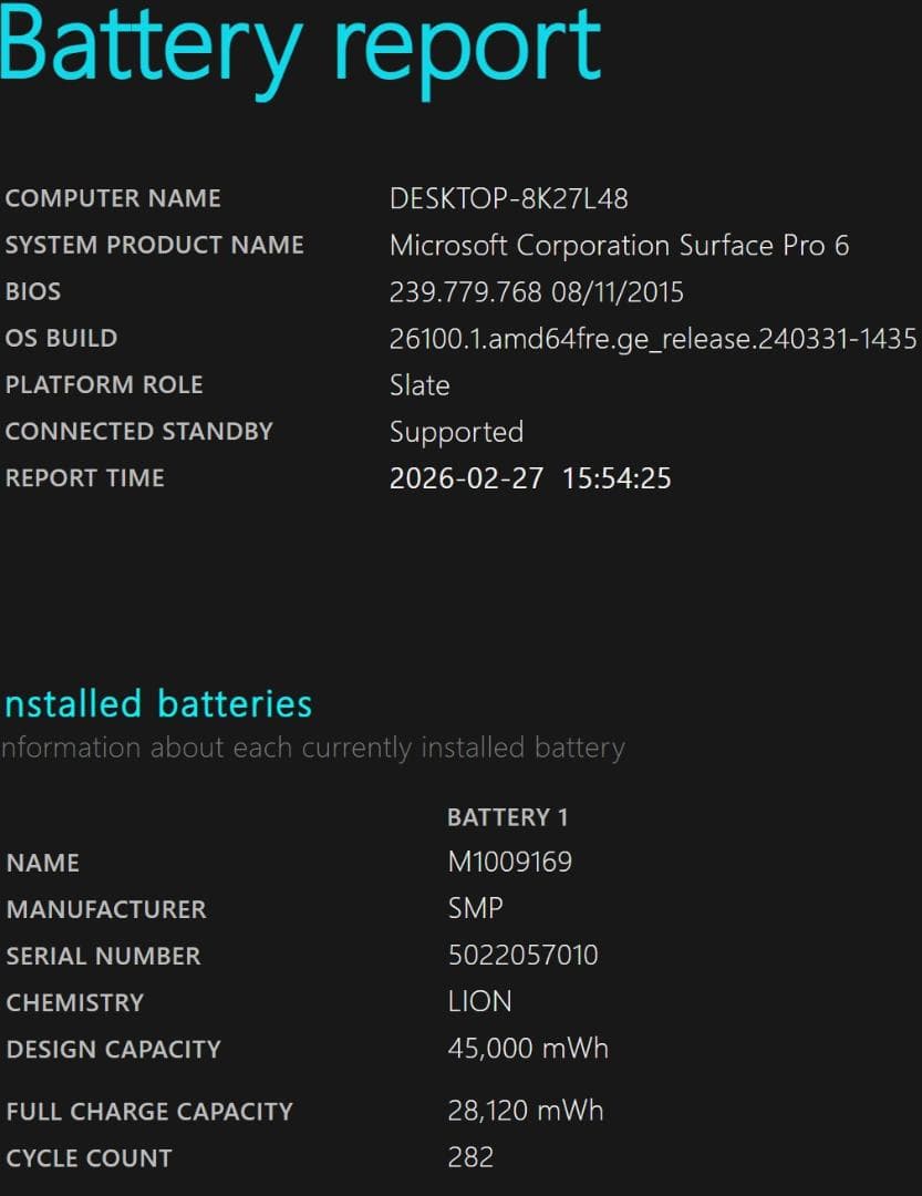 Surface Pro 6◆128G/8G◆Core i5-8350U