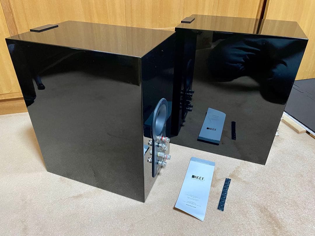 【名機/希少】KEF R300 ピアノブラック スピーカー ペア