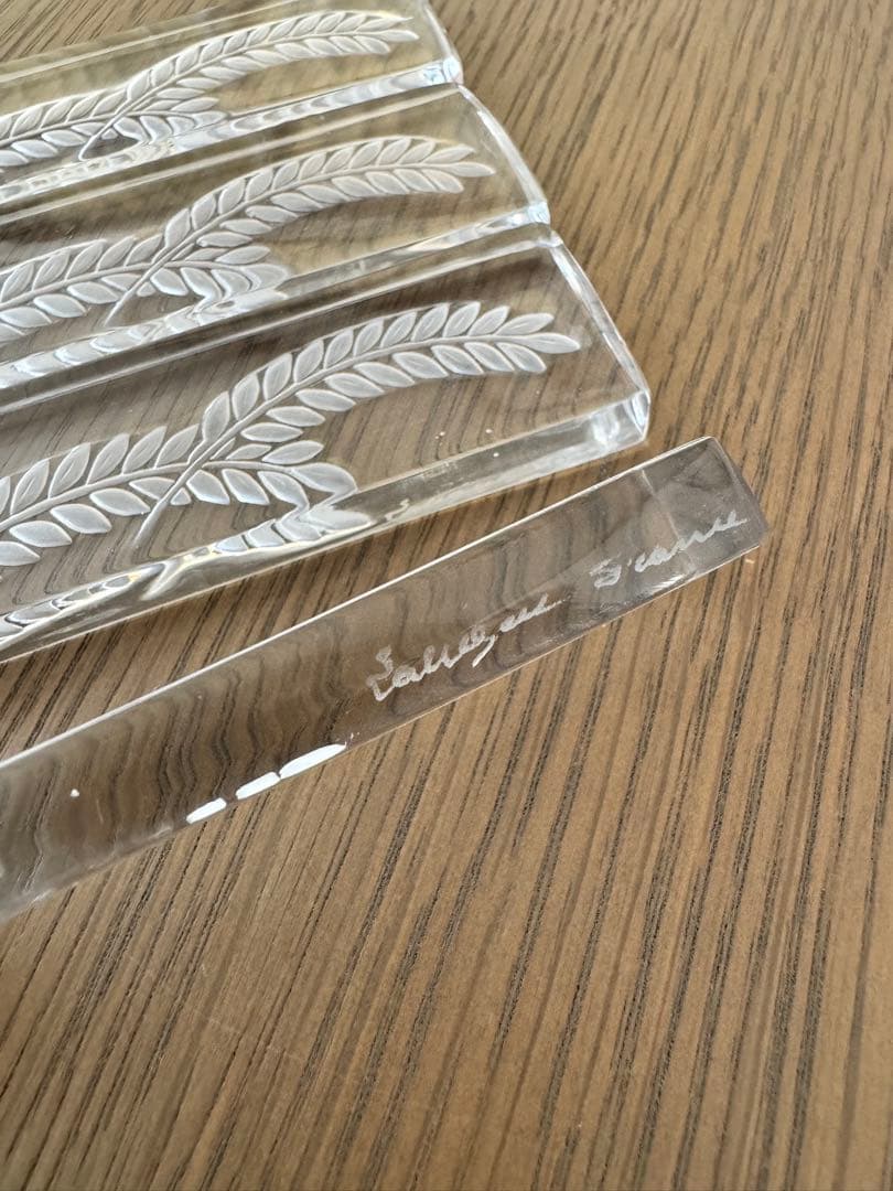 LALIQUE ラリック 1942年 HORTENSEナイフレスト 箸置き4客