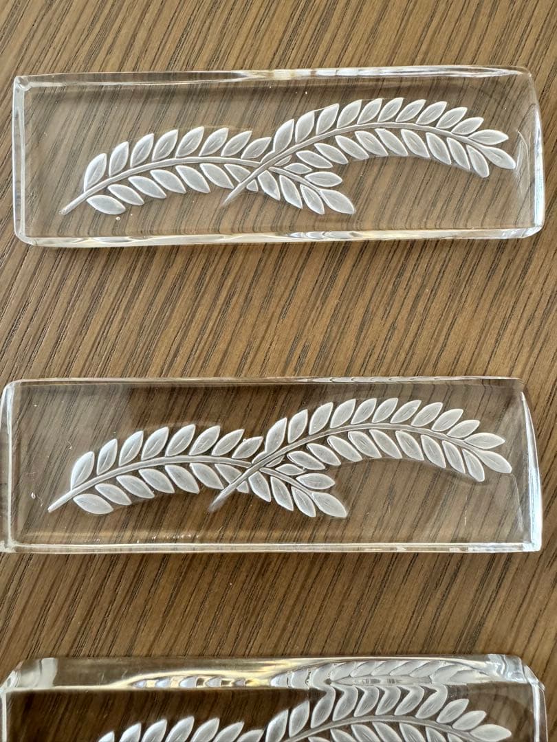 LALIQUE ラリック 1942年 HORTENSEナイフレスト 箸置き4客