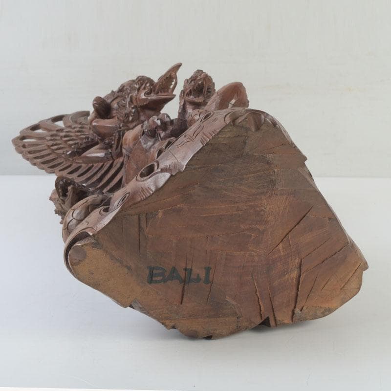 バリ島　インドネシア　木彫　ガルーダ像　置物　C　9848A