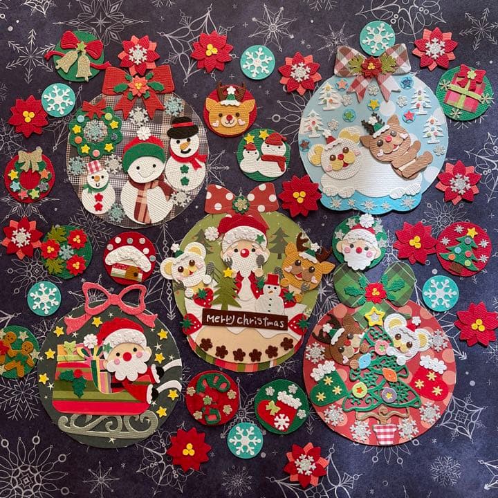 ★クリスマスクラフトEセット★サンタクロース★トナカイ★スノーマン★アルバム