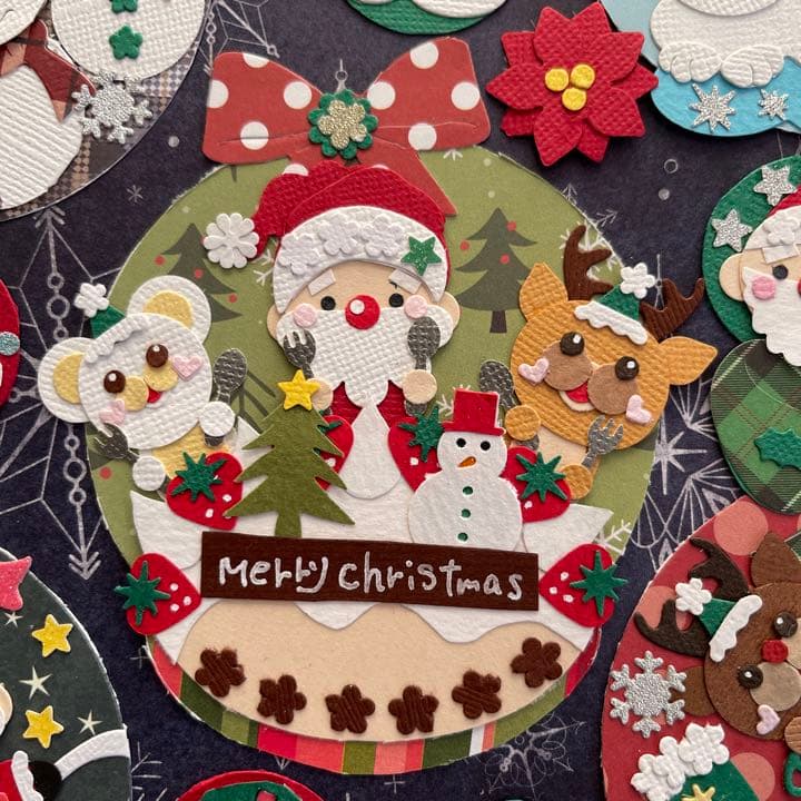 ★クリスマスクラフトEセット★サンタクロース★トナカイ★スノーマン★アルバム