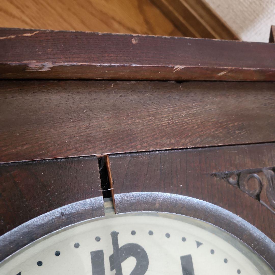 ボンボン時計　ジャンク品　インテリア　レトロ　時計　壁掛け時計　柱時計