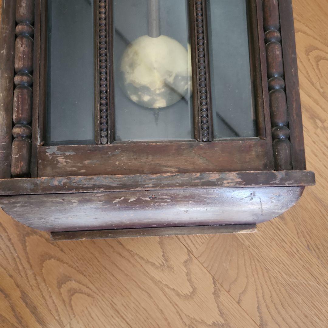 ボンボン時計　ジャンク品　インテリア　レトロ　時計　壁掛け時計　柱時計