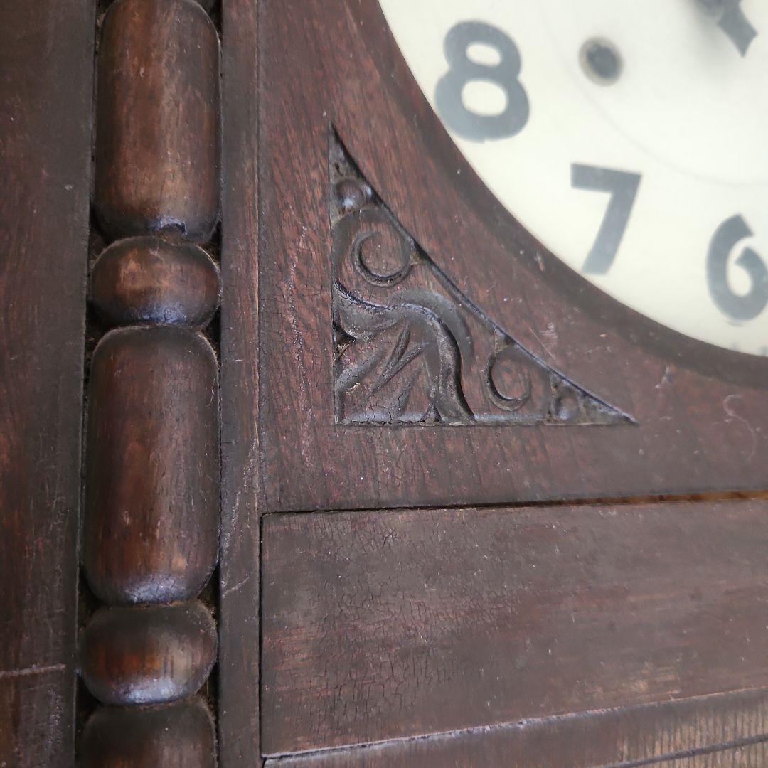 ボンボン時計　ジャンク品　インテリア　レトロ　時計　壁掛け時計　柱時計