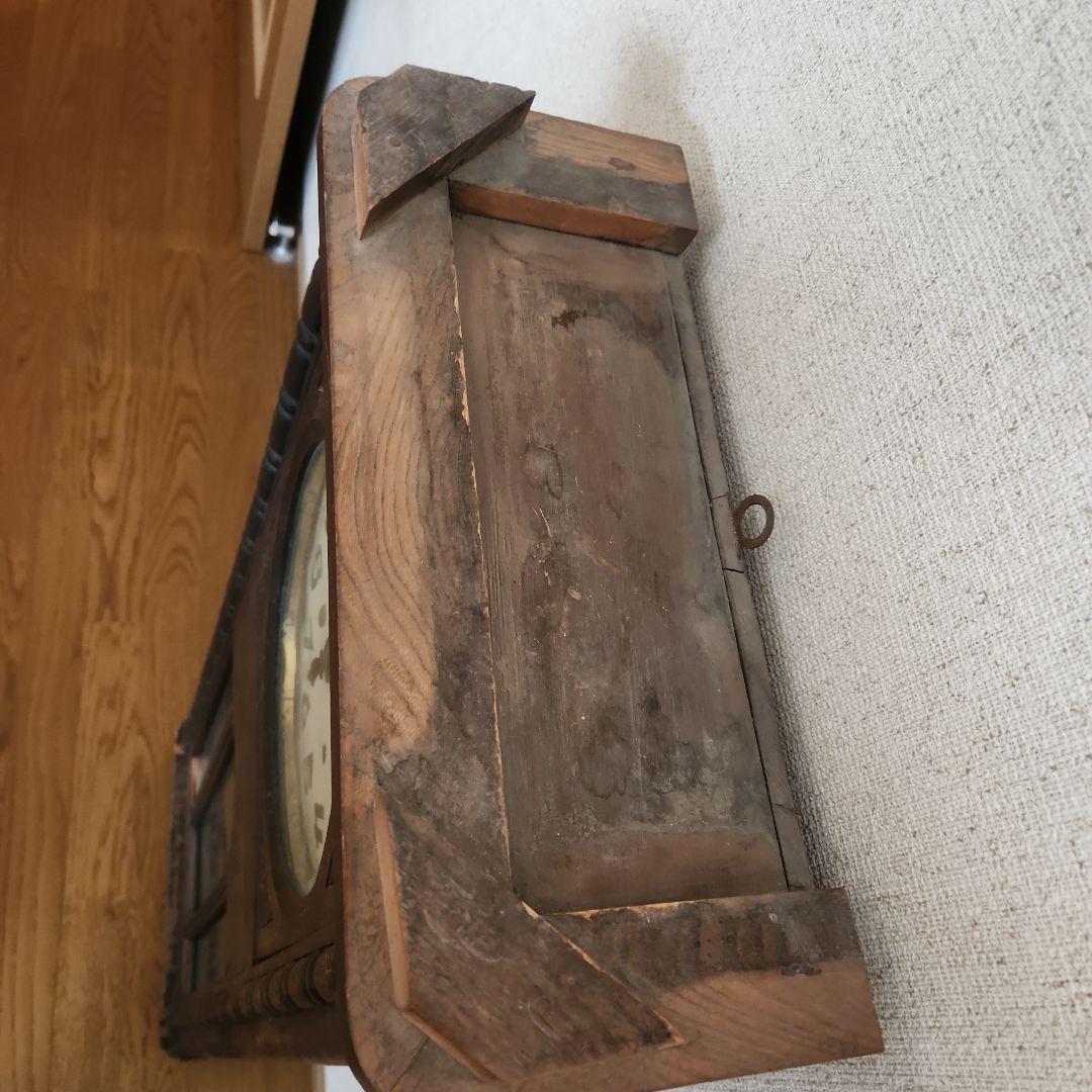 ボンボン時計　ジャンク品　インテリア　レトロ　時計　壁掛け時計　柱時計