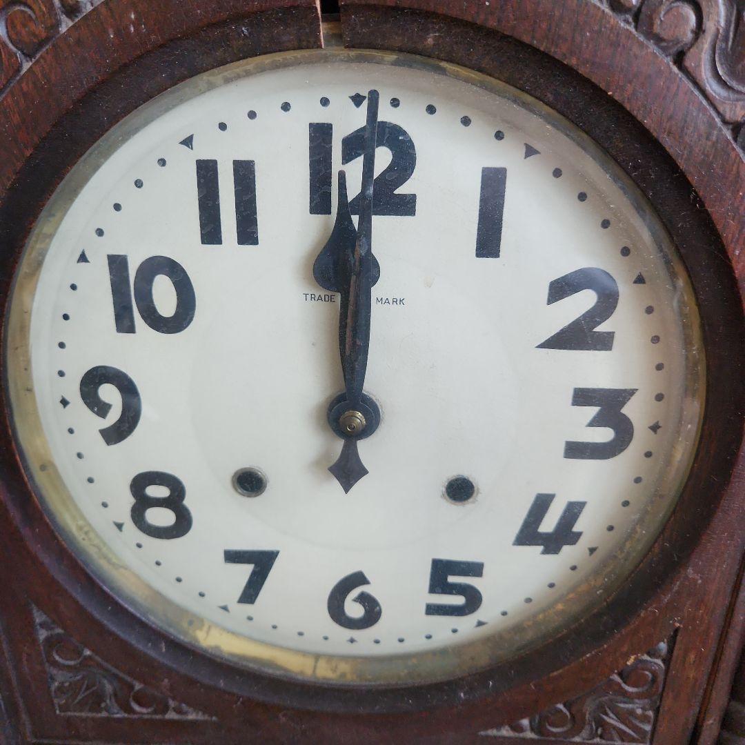 ボンボン時計　ジャンク品　インテリア　レトロ　時計　壁掛け時計　柱時計