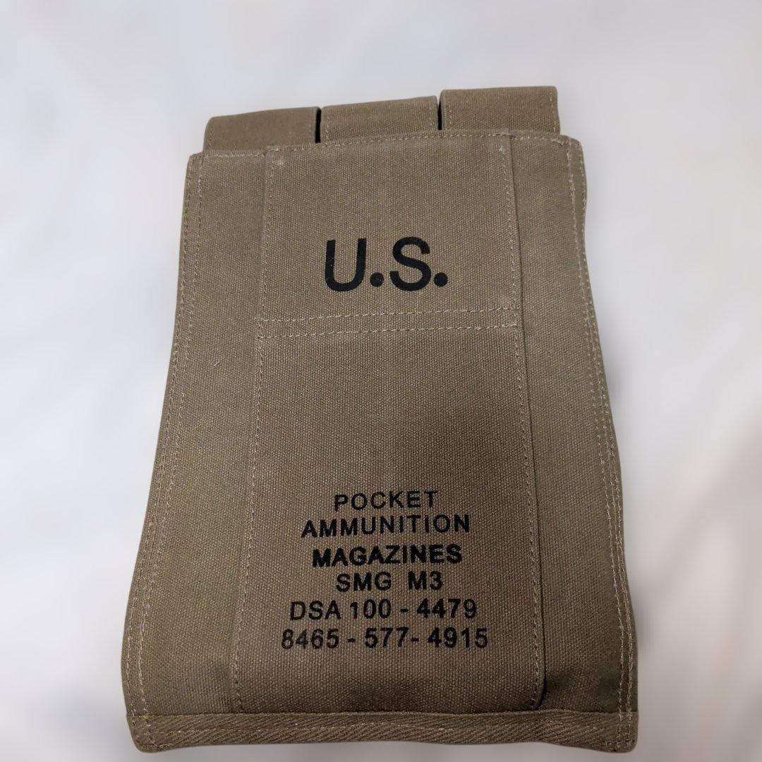 米軍実物　m3a1　マガジンポーチ OD トンプソンsmg mac10