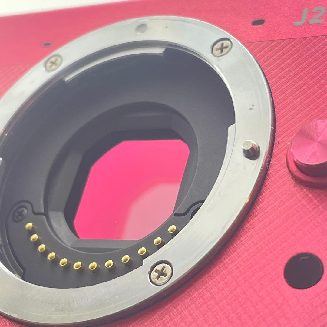 【極上美品・返品保証】Nikon1 J2ピンク10-30 レンズキット