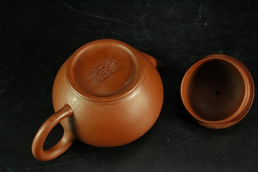 中国美術 煎茶 朱泥 茶器 急須 在印(K-YC692)