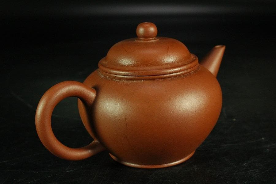 中国美術 煎茶 朱泥 茶器 急須 在印(K-YC692)
