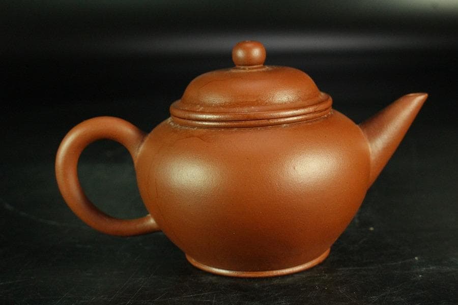 中国美術 煎茶 朱泥 茶器 急須 在印(K-YC692)