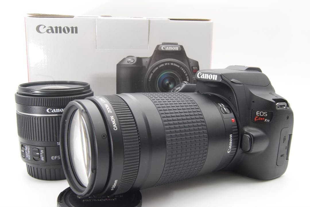 Canon EOS Kiss X10 ダブルレンズ　4K動画　デジタル一眼レフ