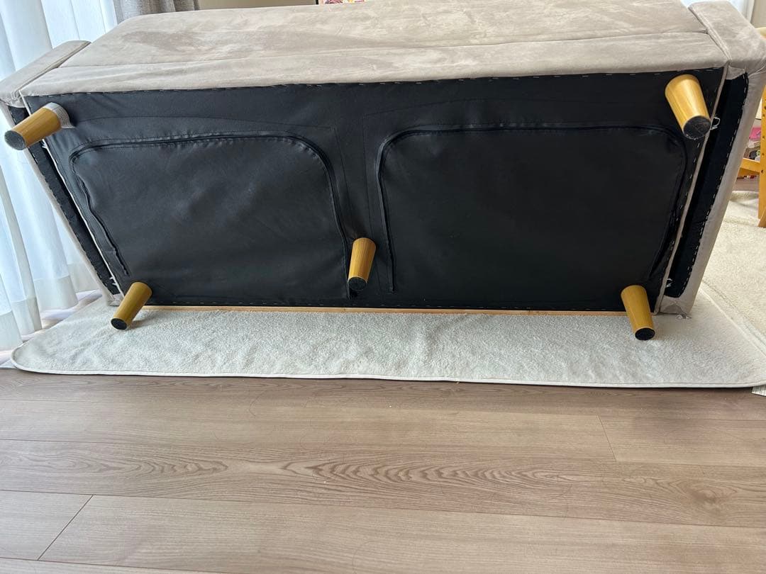 東京都引き取り限定　お掃除らくらく高見え3人掛けソファ