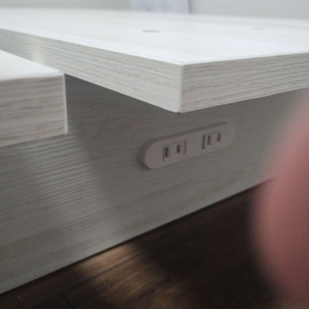 RASIK　ステージベッド コンセント付 『TUULIE トゥーリエ』 ホワイト