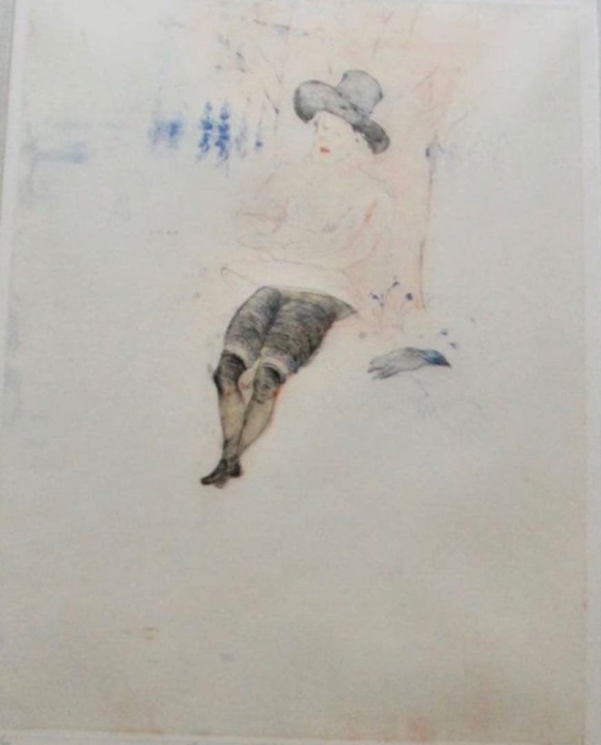 真作保証 山本容子 銅版画 流れよ、我が涙 ダウランド 1983年