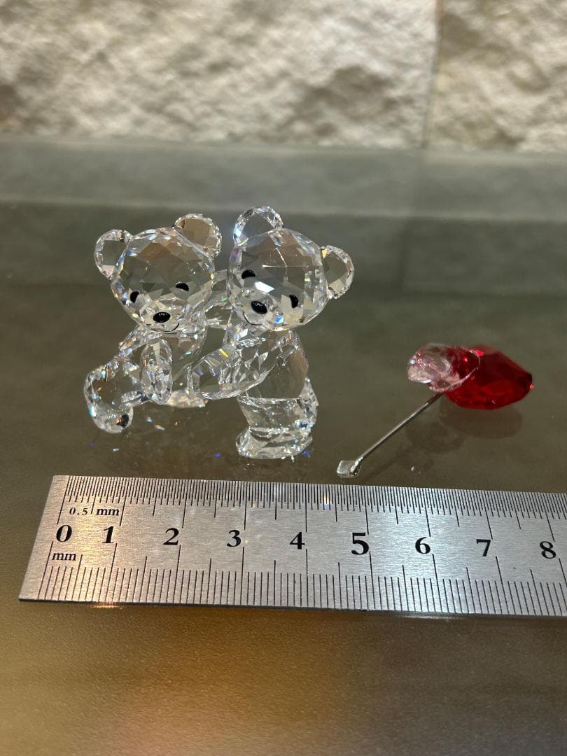 SWAROVSKI スワロフスキー クリスベア カップル ハート バルーン