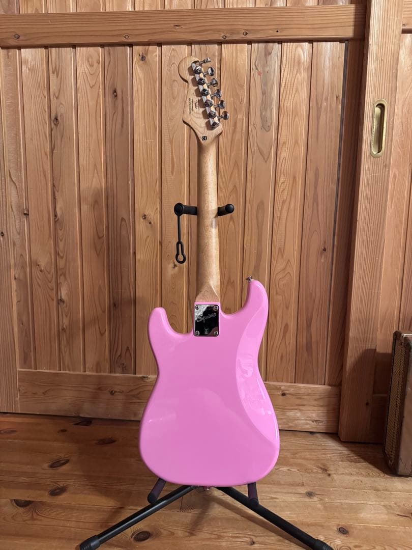 Squier fender ミニストラト ピンク エレキギター 初心者