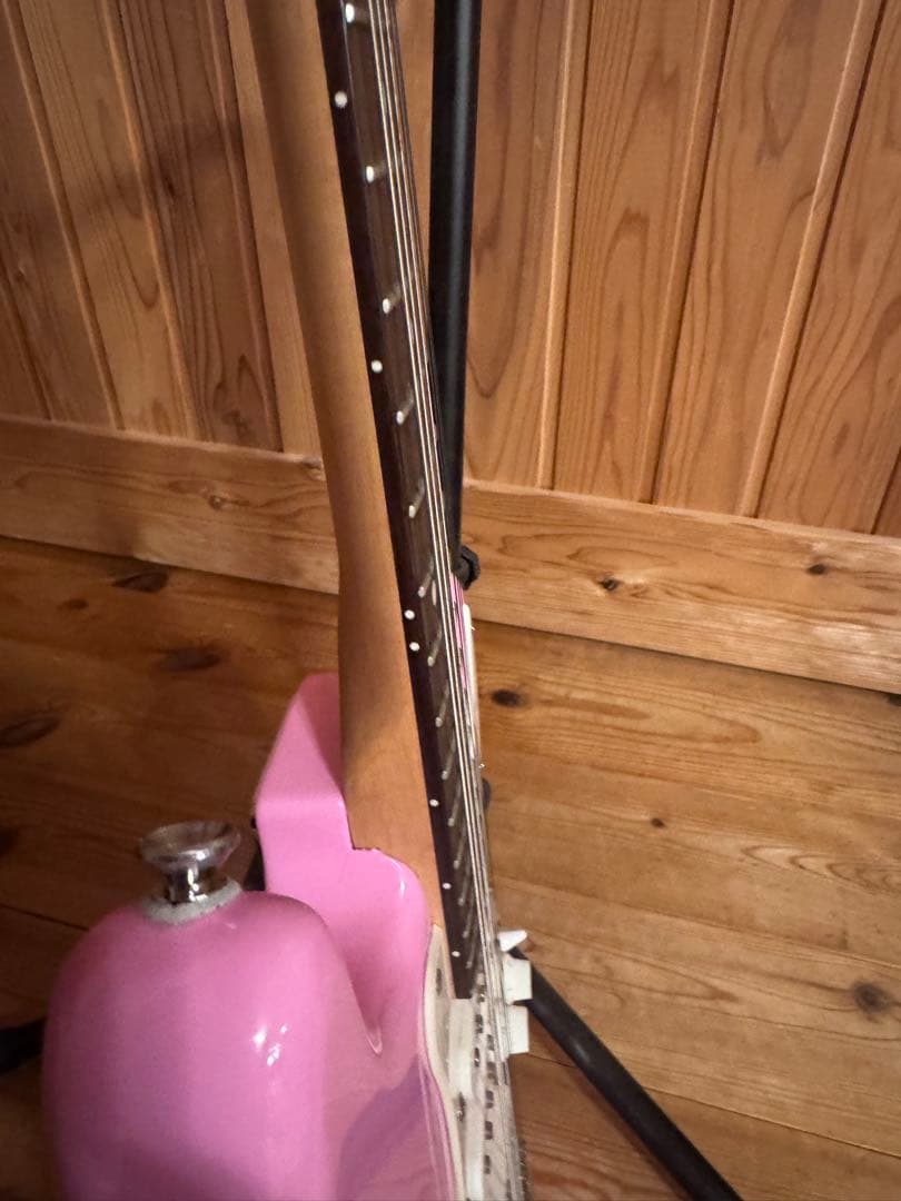 Squier fender ミニストラト ピンク エレキギター 初心者