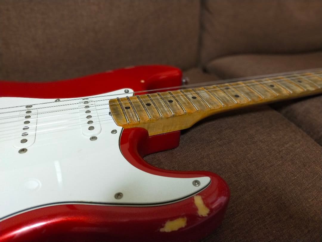 ストラトキャスタータイプ/Yngwie /candy apple/ スキャロップ