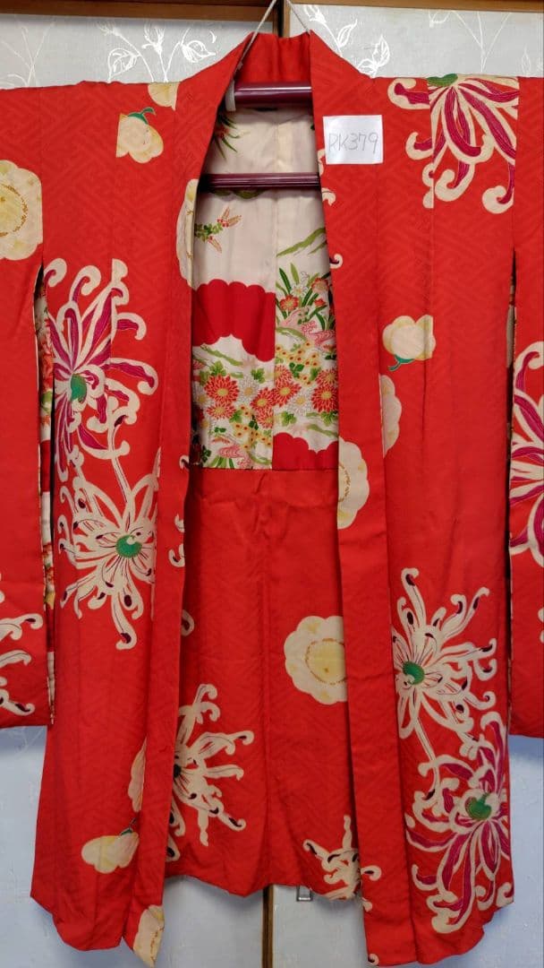 RK379アンティーク子供着物羽織着丈87センチ裄丈53センチ正絹