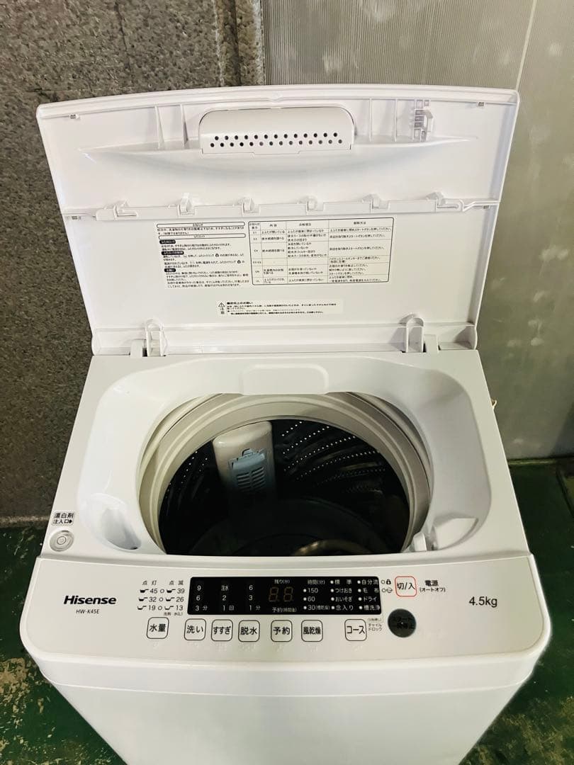 6r36 2022年製 洗濯機 4.5kg HW-K45E 一人暮らし 単身用