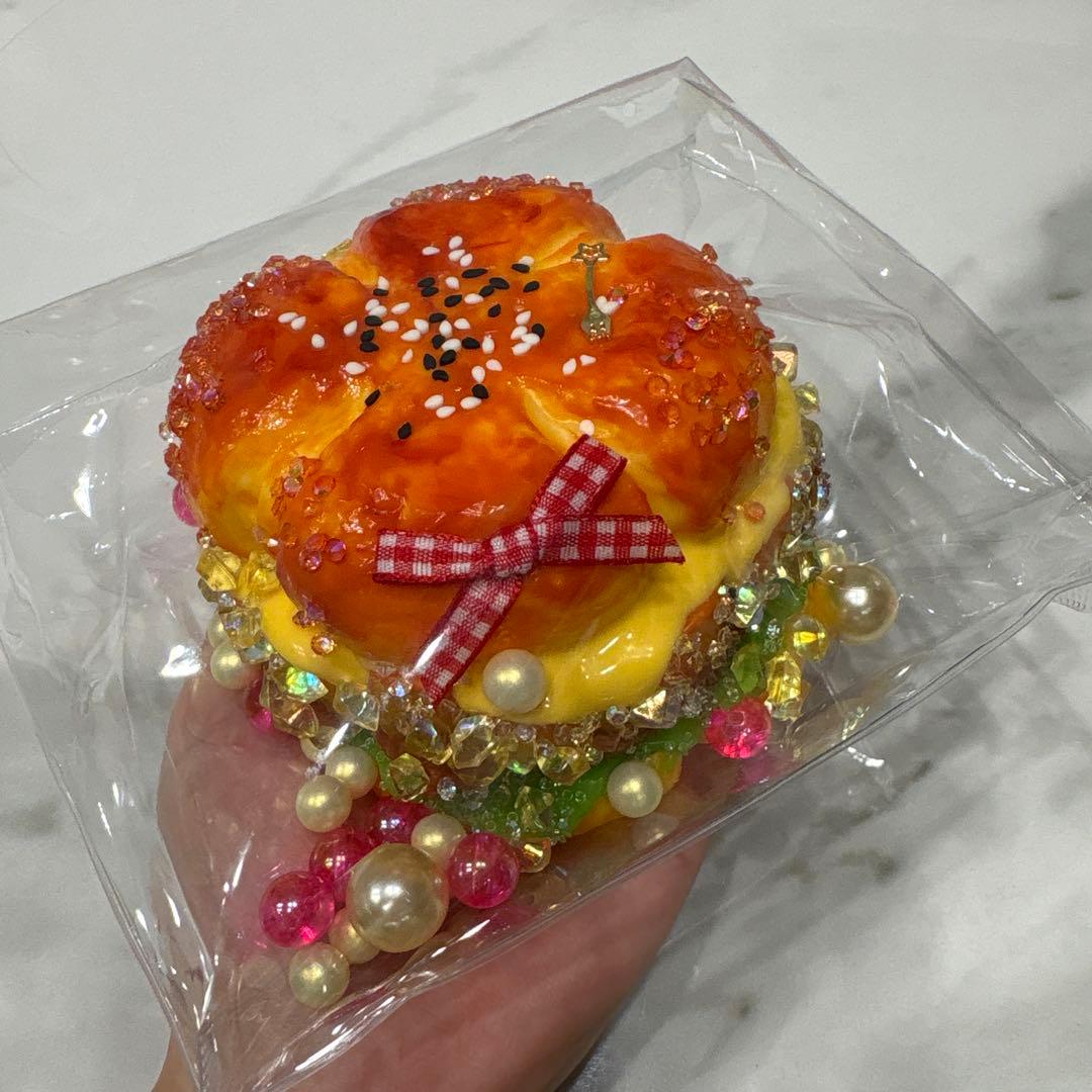 オマケ付き 新作 キラキラ先生 スクイーズ ケーキ スフレ バーガー