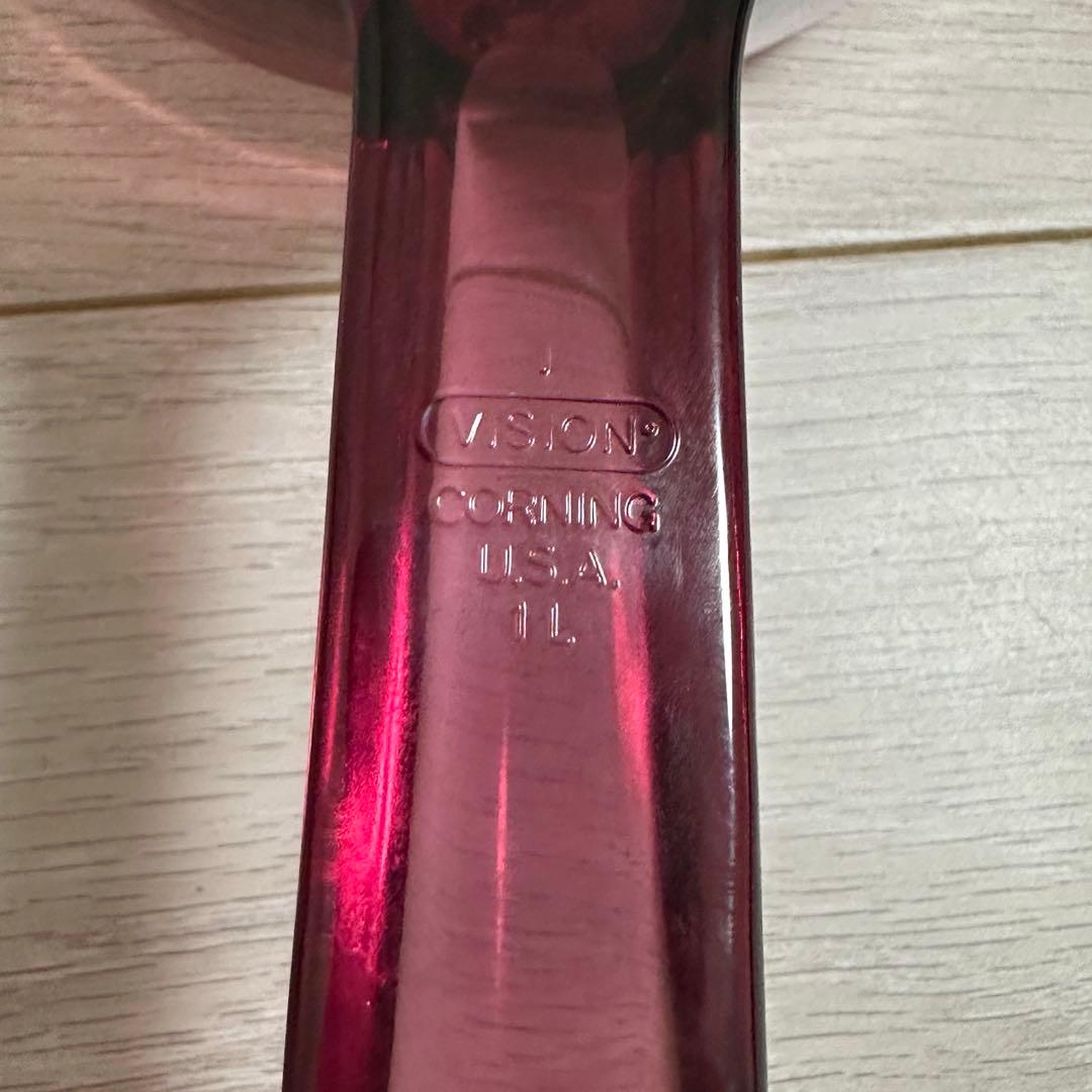 vision ビジョン ラズベリー ソースパンガラス片手鍋ミルクパンクランベリー