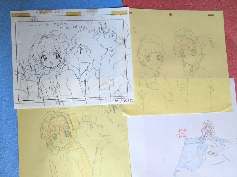 カードキャプターさくら　セル画　原画セット×7枚