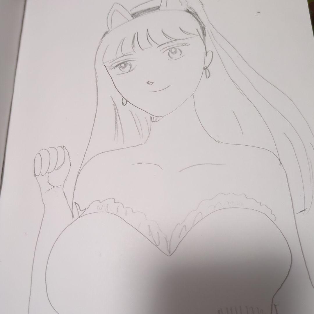 猫耳アニメキャラクターイラスト