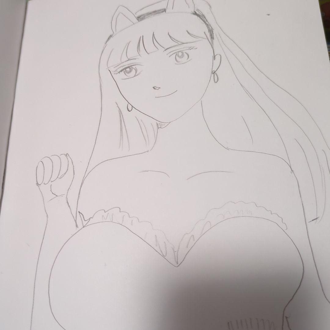 猫耳アニメキャラクターイラスト