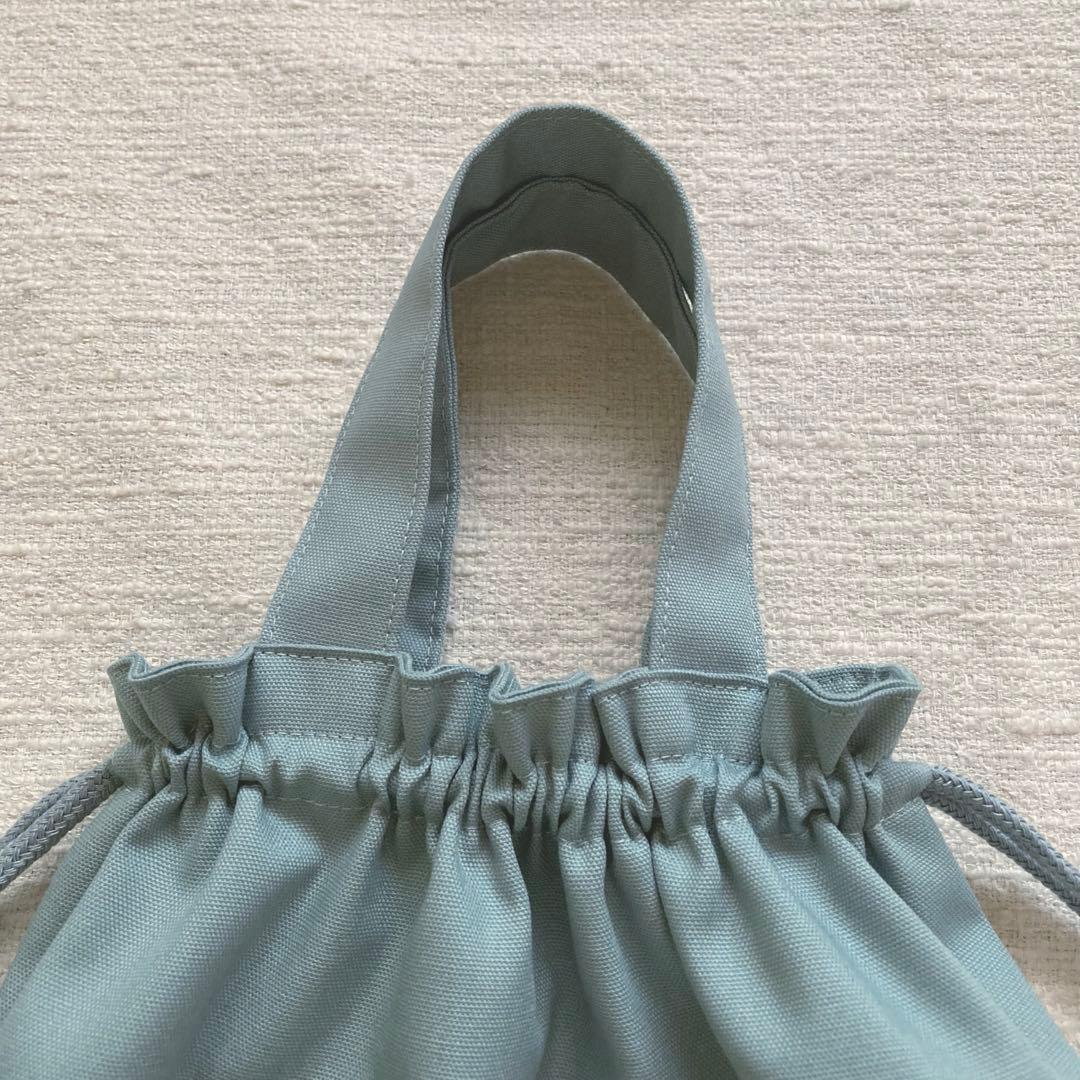 mik！花柄フリルレッスンバッグ+上履き袋+体操服袋セット　フレンチブルー