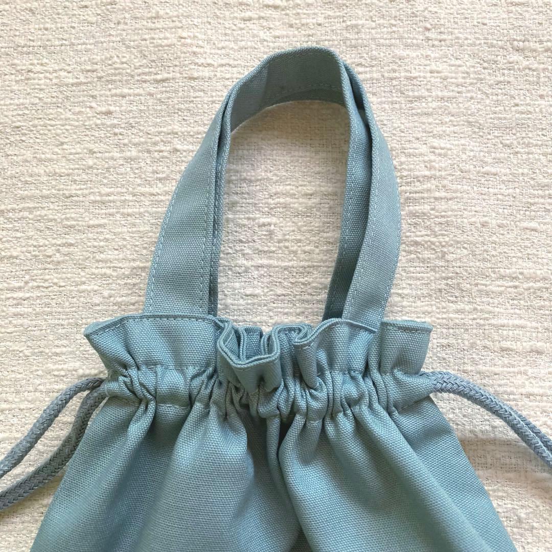 mik！花柄フリルレッスンバッグ+上履き袋+体操服袋セット　フレンチブルー