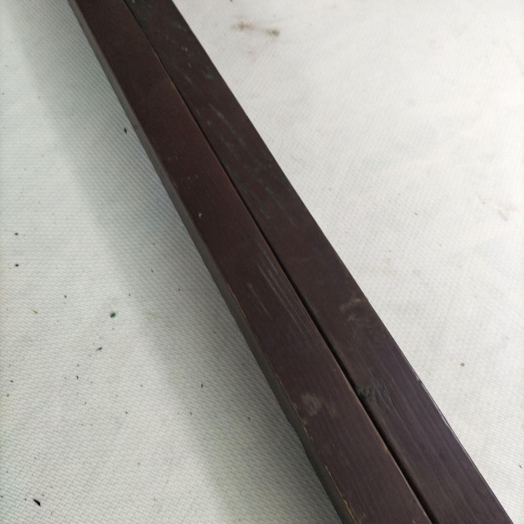 古民具　木製、真鍮　自在鉤　火鉢　z4