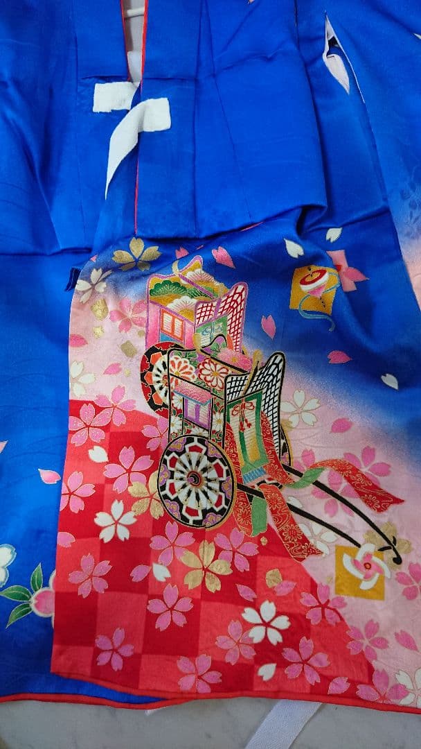 3歳 着物フルセット 被布×2 草履×2 長襦袢 七五三 初詣 正絹 肩上腰上済