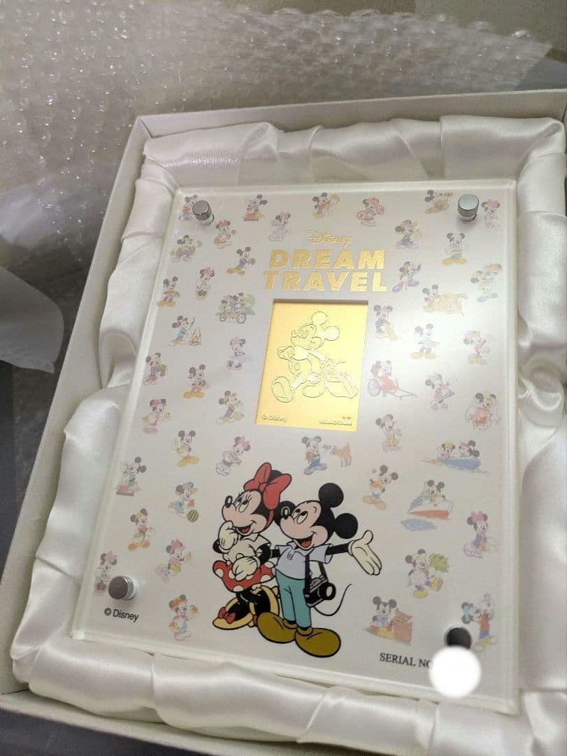 純金製ディズニートラベルカードプレート