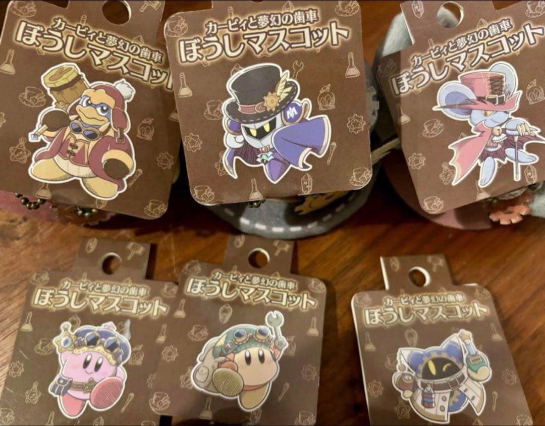 新品6点セット★カービィと夢幻の歯車　ぼうしマスコット