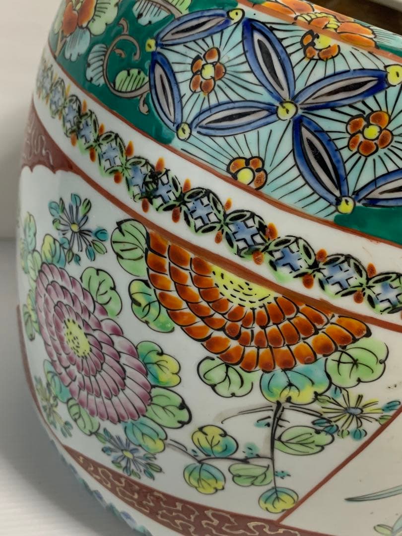 手炙り・火鉢　古伊万里・伊万里　十錦手　メダカ鉢　③