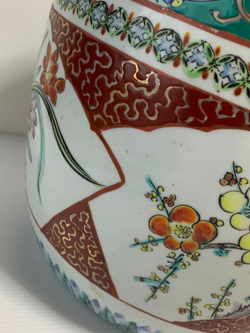 手炙り・火鉢　古伊万里・伊万里　十錦手　メダカ鉢　③