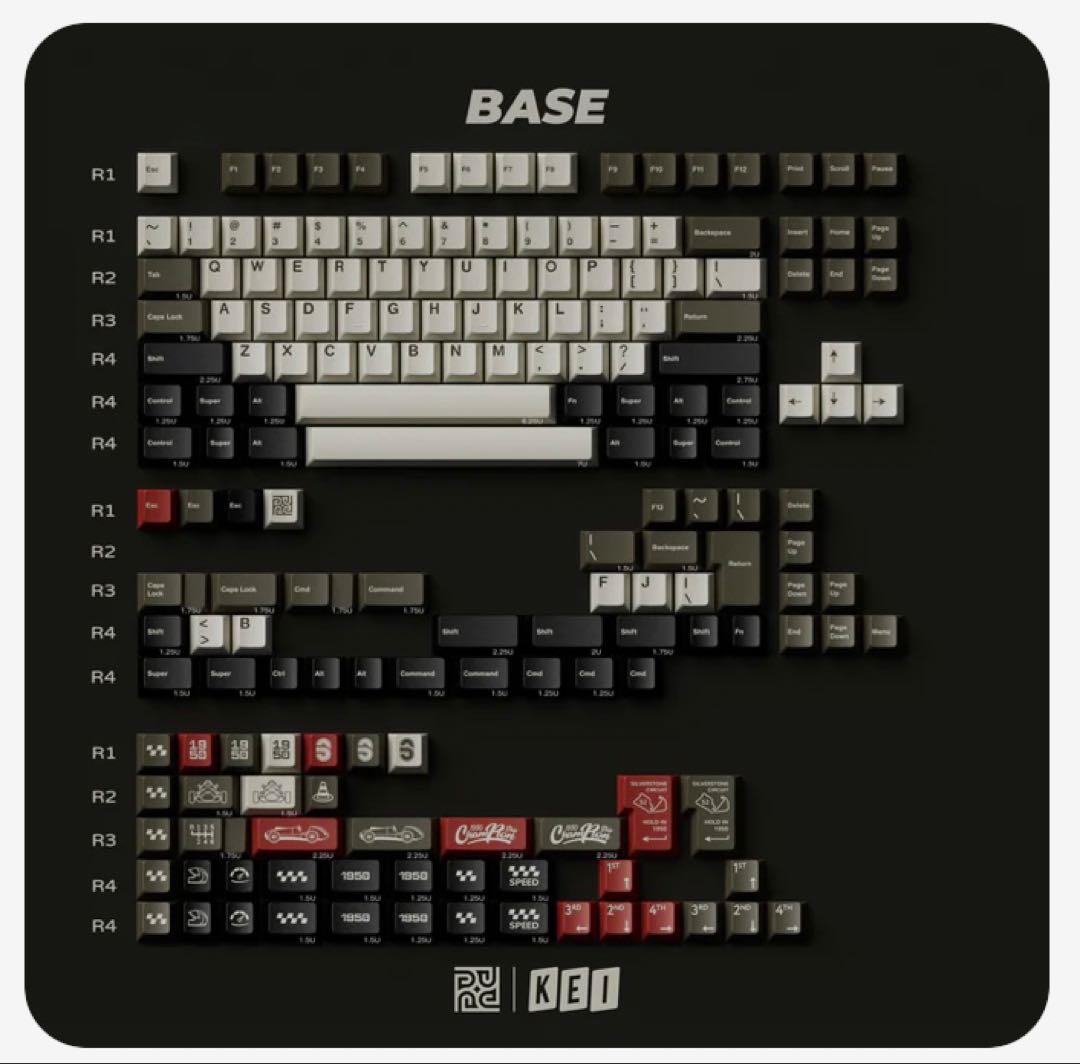 PBTfans 1950 キーキャップ、keycaps、KBDfans