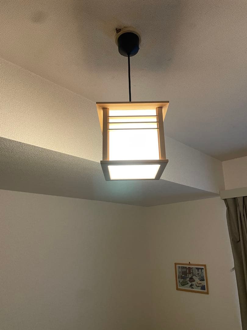 美品　panasonic　天井吊下型　LED　和風ペンダント　廊下