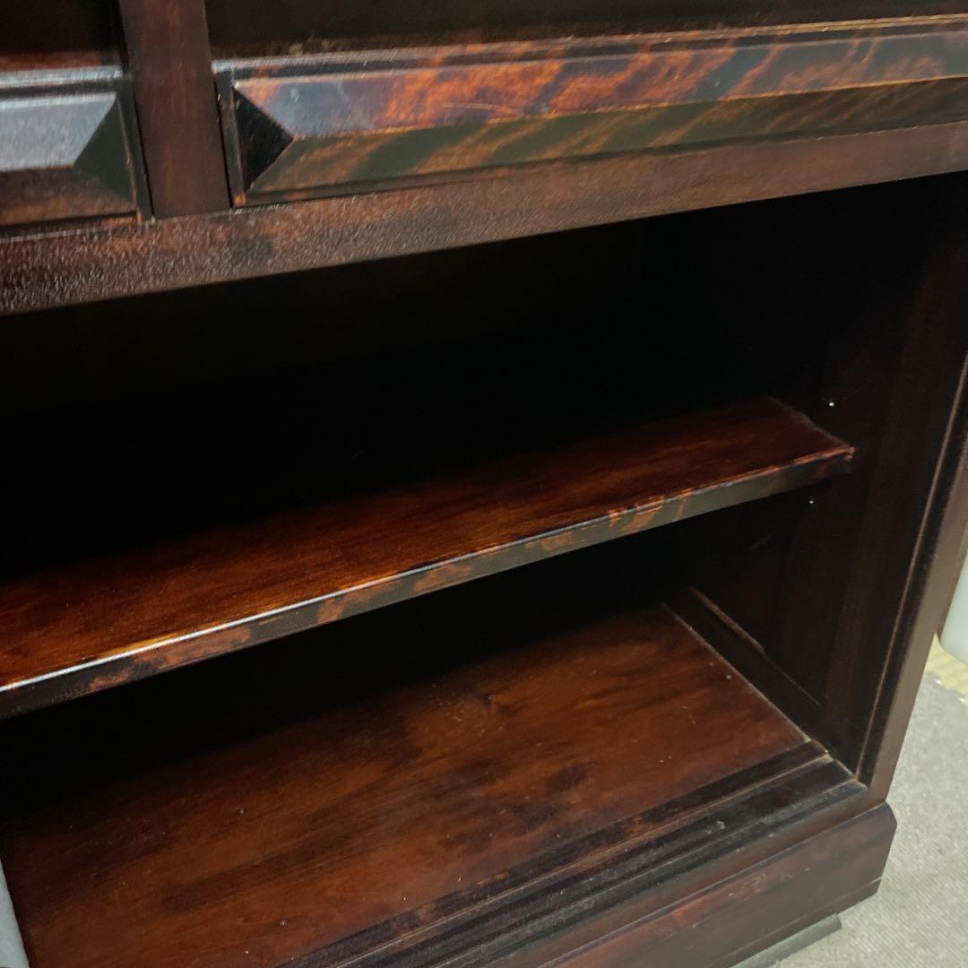 家具　水屋　和モダン　収納棚　食器棚　天然木　茶箪笥 和箪笥