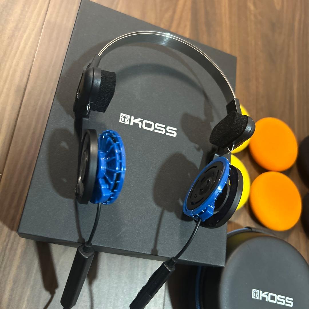 KOSS オープンバック型ヘッドフォン 交換用イヤーパッド付き