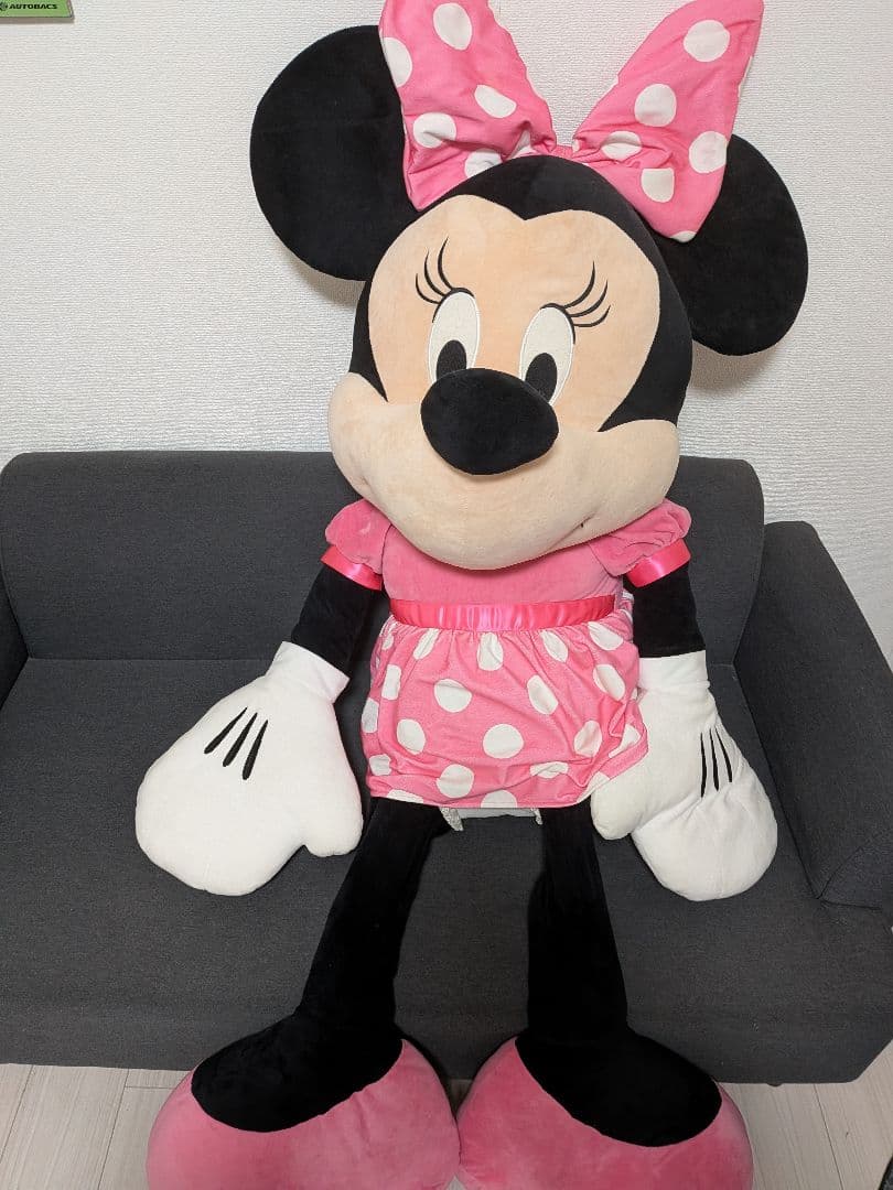 ミニーマウス 大きいぬいぐるみ